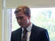 Connor Webster takes oath of office