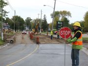Construction ongoing on Beachburg Road