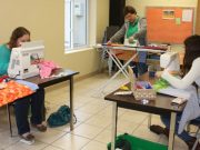 Wesleyan church women and girls sew dresses for girls around the world