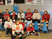 Former pro hockey player talks to the girls about her career