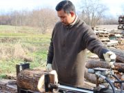 Guatemalans experience cutting wood, 4-wheeling and meeting with students