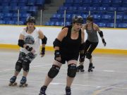 Debbie Ready — Maritime Mauler — not mom, wife or employee when in the roller derby mode