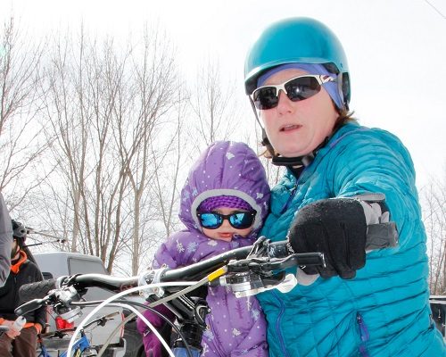 Fun at the frosty fat bike social near Beachburg