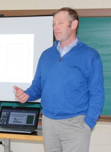 Tony Straathof, president of the Renfrew County National Farmers Union, spoke after lunch about what the NFU does for the farmers, locally, provincially and nationally.