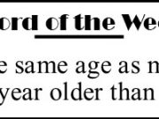 Word of the Week word of the week