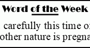 Word of the Week