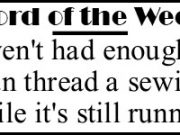 Word of the Week