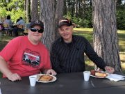 Hundreds enjoy a hearty breakfast at Bruce McPhail Memorial Airport