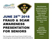 Fraud information meeting in Cobden