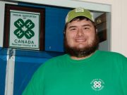 Scott Hamilton receives Outstanding New 4-H Ontario Club Leader award