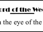 Word of the Week