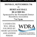 sept. 17 all candidates meeting