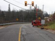 Stop light in Foresters Falls