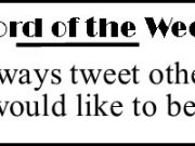 Word of the Week