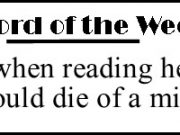 Word of the Week