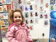 Top 3 winners in colouring contest