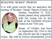 Suzanne (Susan) Pigeon