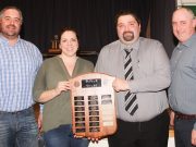 Rep teams with Muskrat Minor Hockey celebrate their season