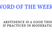 Word of the Week
