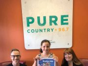 Local girl gives weather report live, on-air for radio show Pure Country Mornings