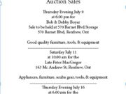 Auction Sale (Paid Ad)